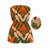 Hawaiian Vacation Couple Outfit Tropical Calla Lily Leaf Print Pocket Off the Shoulder Romper and Shirt Set - Orange S | US 4