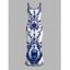 Vacation Dress Porcelain Lotus Floral Print Spaghetti Strap Maxi Bodycon Dress - Bleu XXL | US 14