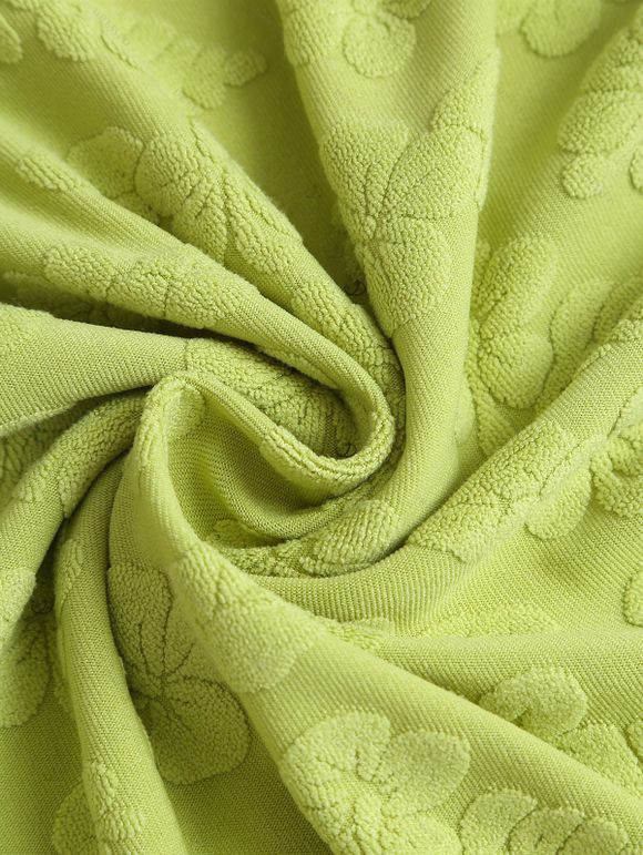 Vacation Dress Floral Leaf Textured Jacquard Print Spaghetti Strap Maxi Bodycon Dress - Vert XXL | US 14
