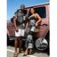 Casual Couple Outfit Faux Denim Patchwork Print Spaghetti Strap Maxi Bodycon Dress and Shirt Set - Bleu Toile de Jean S | US 4