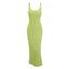 Vacation Dress Floral Leaf Textured Jacquard Print Spaghetti Strap Maxi Bodycon Dress - Bleu XXL | US 14