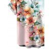 Men's Vacation Shirt Ombre Floral Leaf Print Button Up Shirt - multicolor A 5XL