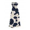 Vacation Couple Outfit Ginkgo Leaf Print Pocket Bowknot Off the Shoulder Jumpsuit and Shirt Set - multicolor S | US 4