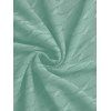 Casual Couple Outfit Solid Color Wavy Jacquard Embossed Texture Print Bodycon Maxi Dress and Shirt Set - Vert clair S | US 4