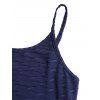 Casual Dress Solid Color Wavy Jacquard Embossed Texture Print Bodycon Maxi Dress - Bleu de Minuit XXL | US 14