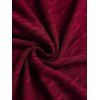 Casual Couple Outfit Solid Color Wavy Jacquard Embossed Texture Print Bodycon Maxi Dress and Shirt Set - Rouge Vineux S | US 4
