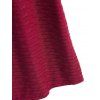 Casual Couple Outfit Solid Color Wavy Jacquard Embossed Texture Print Bodycon Maxi Dress and Shirt Set - Rouge Vineux S | US 4