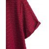 Casual Couple Outfit Solid Color Wavy Jacquard Embossed Texture Print Bodycon Maxi Dress and Shirt Set - Rouge Vineux S | US 4