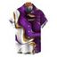 Men's Vacation Shirt Gold Fluid Abstract Marble Print Button Up Shirt - Concorde 2XL