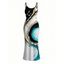 Vacation Dress Metallic Gold Fluid Marble Swirl Ink Wash Print Spaghetti Strap Maxi Bodycon Dress - multicolor A XXL | US 14