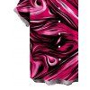 Men's Vacation Shirt Colorblock Fluid Swirl Print Button Up Shirt - Rouge Rose 5XL