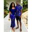 Vacation Couple Outfit Rose Floral Metallic Gold Scroll Vine Print Spaghetti Strap Maxi Bodycon Dress and Shirt Set - Rouge Vineux S | US 4