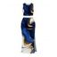 Vacation Women Outfit Metallic Gold Fluid Marble Print Cropped Tank Top and Bodycon Slit Skirt Set - Bleu profond L | US 8-10