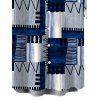 Men's Vacation Shirt Geometric Tribal Print Zig Zag Patchwork Print Button Up Shirt - Bleu 5XL