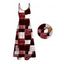 Vacation Dress Oil Painting Geometric Patchwork Print Pocket Spaghetti Strap Dress - Rouge Vineux XXXXXL | US 20
