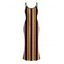Hawaiian Vacation Dress Colorblock Zig Zag Print Bodycon Mermaid Maxi Dress - Rouge Vineux XXXXXL | US 20