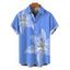 Men's Vacation Shirt Lily Floral Print Button Up Shirt - Pers 5XL
