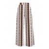 Casual Pants Geometric Ethnic Print Tied Pocket Straight Pants - Brun S | US 4