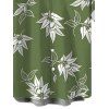 Men's Hawaiian Vacation Shirt White Line Art Leaf Print Button Up Shirt - Vert Armée 5XL