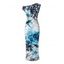 Vintage Vacation Dress Floral Tie Dye Leopard Print Ruched One Shoulder Bodycon Maxi Dress - Bleu XXL | US 14