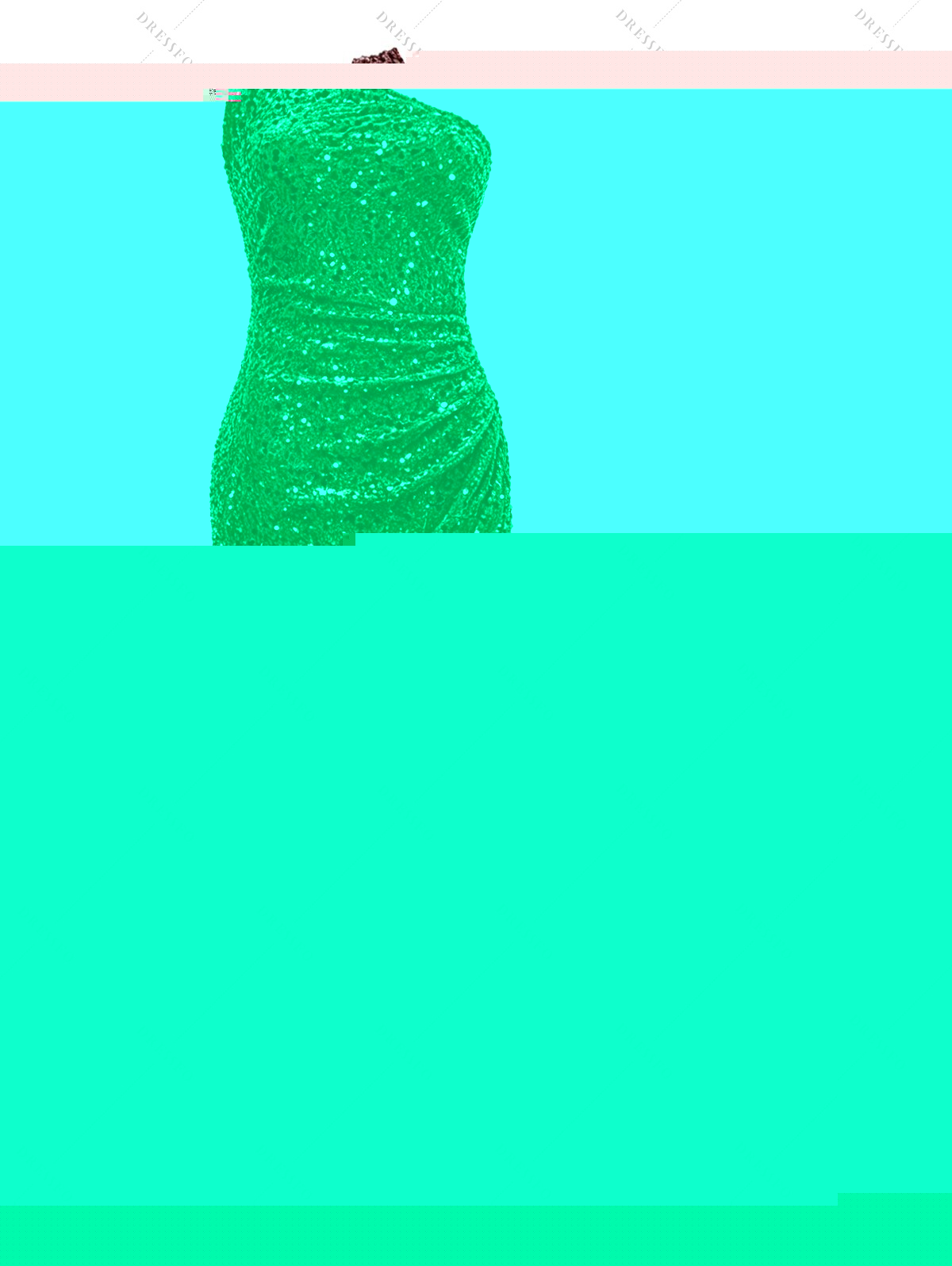 Party Dress Solid Color Sequined Ruched One Shoulder Slit Maxi Prom Dress - Rouge foncé XXL | US 12