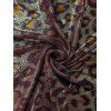 Vintage Vacation Dress Leopard Print Spaghetti Strap Maxi Bodydon Dress - Rouge Vineux XXL | US 14