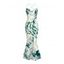 Vacation Dress Abstract Ink Painting Print Crisscross Mesh Spaghetti Strap Bodycon Mermaid Maxi Dress - Vert profond XXL | US 14