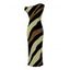 Vacation Dress Colorblock Sequied Zebra Print Ruched One Shoulder Bodycon Dress - Vert Armée XXL | US 14