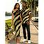 Vacation Couple Outfit Colorblock Sequied Zebra Print Ruched One Shoulder Bodycon Dress and Shirt Set - Vert Armée S | US 4