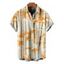Men's Vintage Vacation Shirt Tie Dye Geometric Print Button Up Shirt - multicolor 5XL