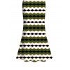 Vintage Dress Colorblock Geometric Zig Zag Print Spaghetti Strap Mermaid Maxi Bodycon Dress - Vert Armée L | US 8-10