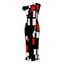 Vintage Dress Colorblock Geometric Print Skew Neck Mermaid Bodycon Maxi Dress - Rouge XXL | US 14