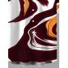 Men's Vacation Shirt Fluid Art Print Button Up Shirt - Brun 5XL