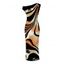 Vintage Dress Colorblock Abstract Ray Wave Stripe Print Skew Neck Mermaid Bodycon Maxi Dress - Noir XXL | US 14