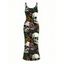 Gothic Dress Skulls Sunflower Roser Floral Print Spaghetti Strap Bodycon Dress - Noir XXL | US 14