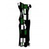 Vintage Couple Outfit Colorblock Geometric Print Skew Neck Mermaid Bodycon Maxi Dress and Shirt Set - Bleu S | US 4