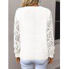 Pull gothique à col en V ajouré avec imprimé papillon et ailes croisées - Beige XL | US 12