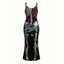 Gothic Dress Skeleton Skulls Rose Floral Print Spaghetti Strap Bodycon Halloween Dress - Noir XXL | US 14