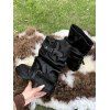 Comfy Vintage Buckled Slouch Streetwear Adjustable Boots - Noir EU 38