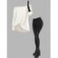 Women Gothic Outfit Textured Skew Neck Long Sleeve Top and Grommet Leggings Set - Blanc S | US 4