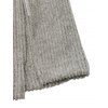 Solid Color Sweater Dress Ribbed Ruched Long Sleeve Slit Knitted Dress - Gris Clair M | US 6