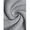Casual Sweater 3D Floral Round Neck Long Sleeve Pullover Sweater - Gris Foncé S | US 4