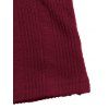 Solid Color Women Outfit Off the Shoulder Textured Sweater and Bodycon Maxi Skirt Set - Rouge Vineux S | US 4