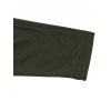 Casual Top Solid Color Skew Neck Mock Button Long Sleeve Pullover T-shirt - Vert profond S | US 4
