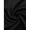 Punk Style Top Rivet V Notched Cinched Long Sleeve Solid Color Pullover Top - Noir S | US 4