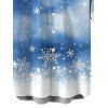 Men's Christmas Shirt Snowflake Tie Dye Print Button Up Shirt - Bleu clair L