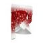 Christmas Top Ombre Snowflake Print Foldover Off the Shoulder Top - Rouge Vineux S | US 4