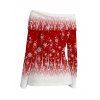 Christmas Top Ombre Snowflake Print Foldover Off the Shoulder Top - Rouge Vineux S | US 4