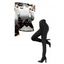 Halloween Gothic Women Outfit Haunted House Pumpkin Bat Spider Web Print Ombre Foldover Off the Shoulder Top and Buckle Lace Up Legging Set - Noir S | US 4