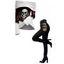 Halloween Women Outfit Colorblock Skulls Rose Floral Print Foldover Long Sleeve Top and Buckle Hollow Out Pants Set - Noir S | US 4